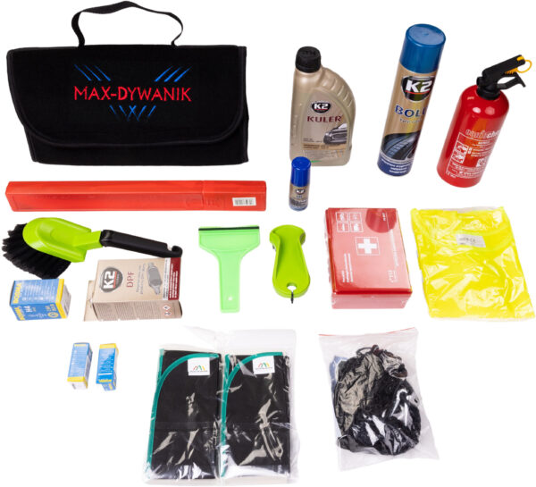 Kuferek samochodowych organizer torba bagażnika - MAX-DYWANIK (poziomy) z haftem MAX-DYWANIK - obrazek 8