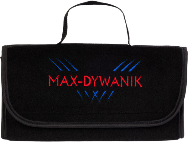 Kuferek samochodowych organizer torba bagażnika - MAX-DYWANIK (poziomy) z haftem MAX-DYWANIK - obrazek 2